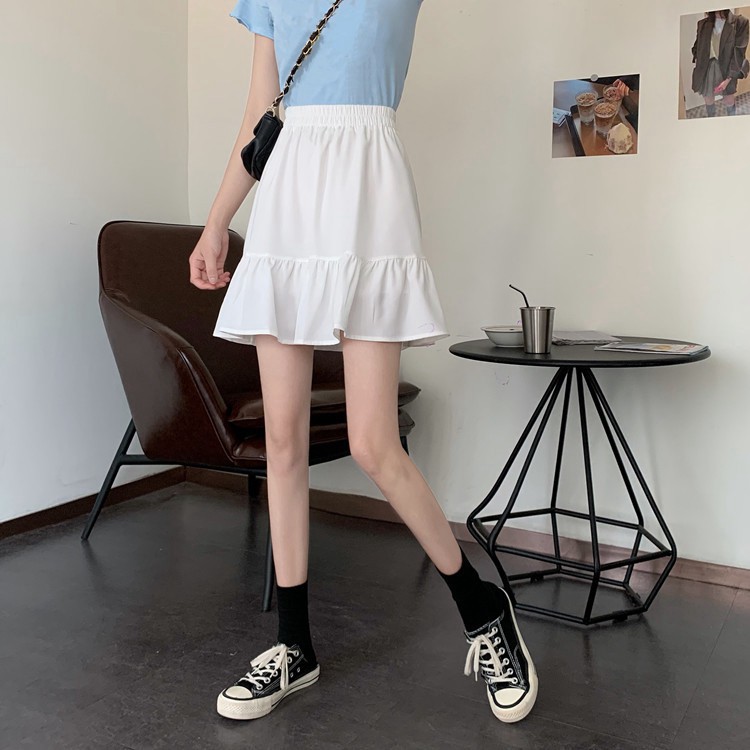 [AMANDA]Chân váy ngắn 2 tầng xếp ly ulzzang, chân váy ngắn 2 lớp vải voan (có video thật) có hai màu đen, trắng [amandas | BigBuy360 - bigbuy360.vn