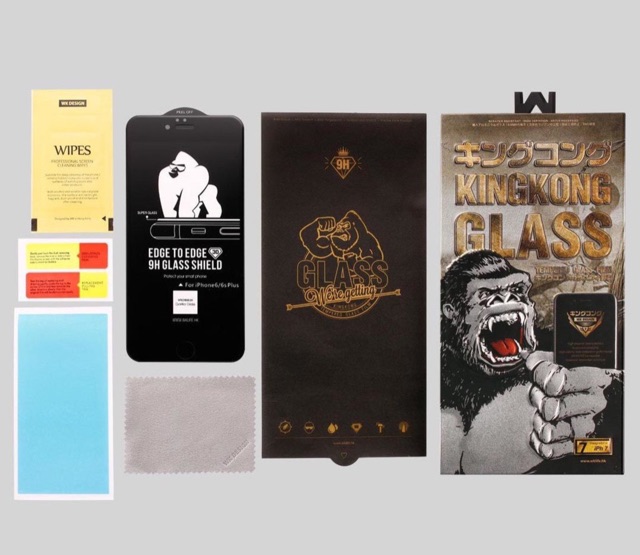 Kính cường lực iP full màn hình KingKong 3D WK