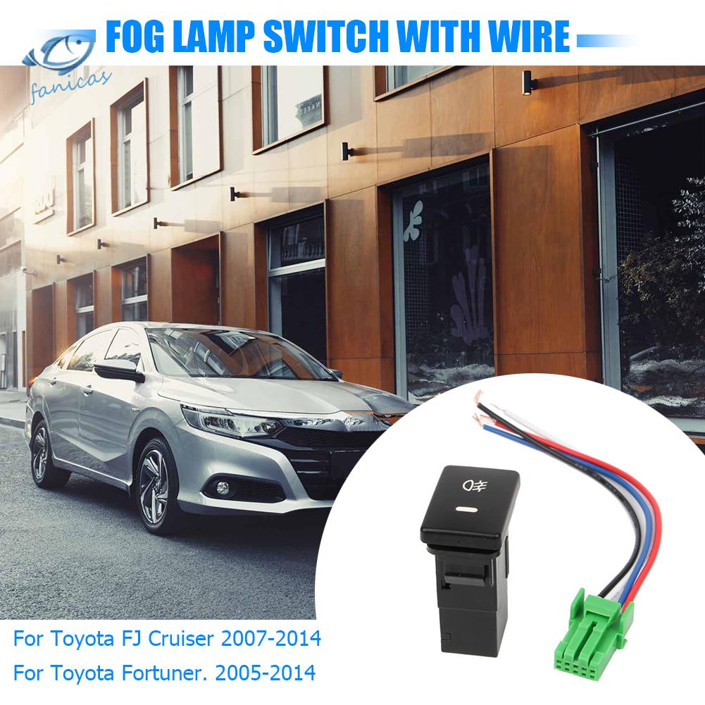Nút bấm điều khiển đèn sương mù 4 dây màu vàng cho Toyota