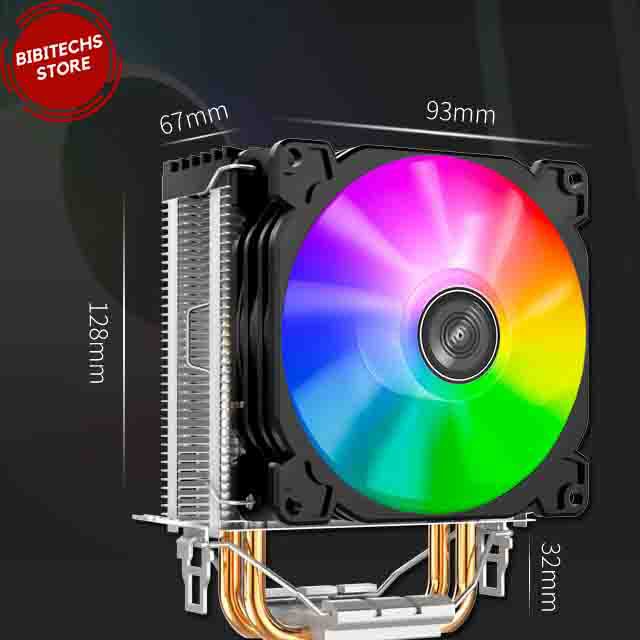 Quạt tản nhiệt CPU CR1200 JONSBO , Fan led RGB, phù hợp với nhiều socket - Bibitechs