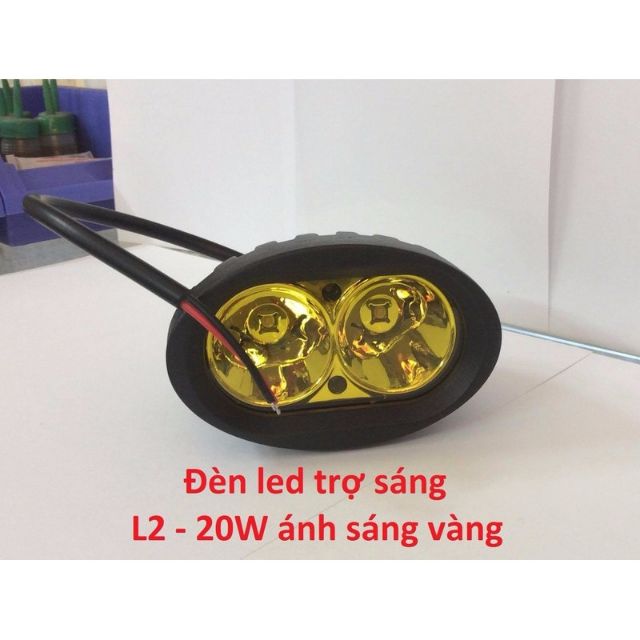 (Freeship) ĐÈN TRỢ SÁNG L2 SIÊU SÁNG 30W CHO XE MÁY - XE ĐẠP ĐIỆN - Ô TÔ