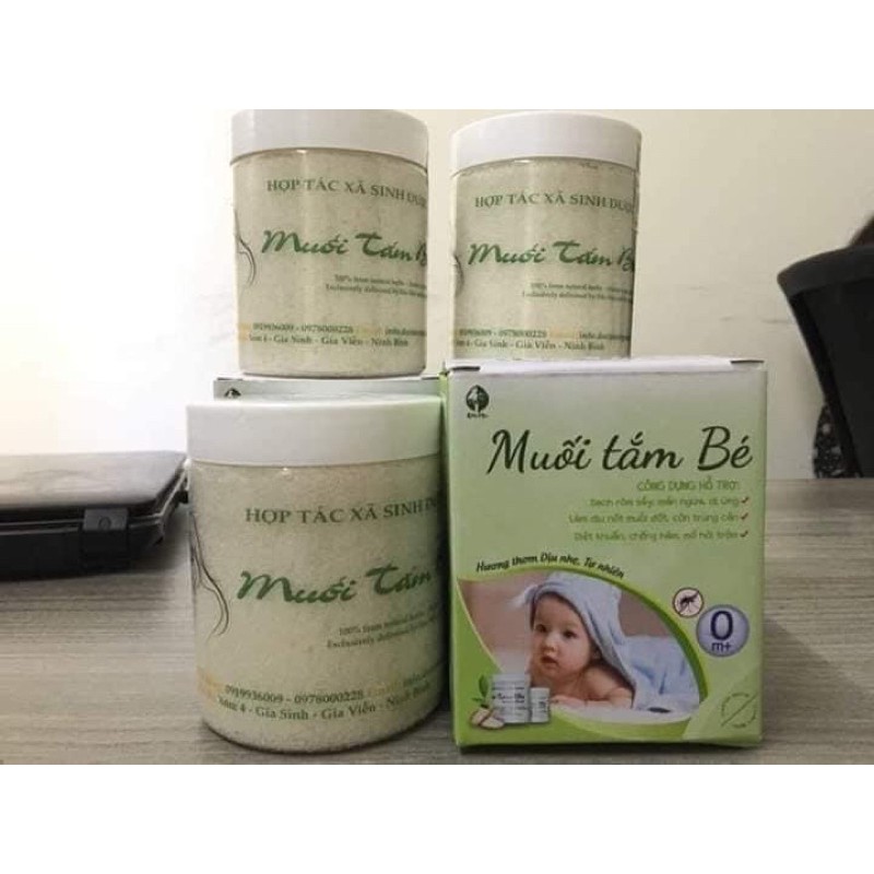 muối tắm thảo dược cho bé