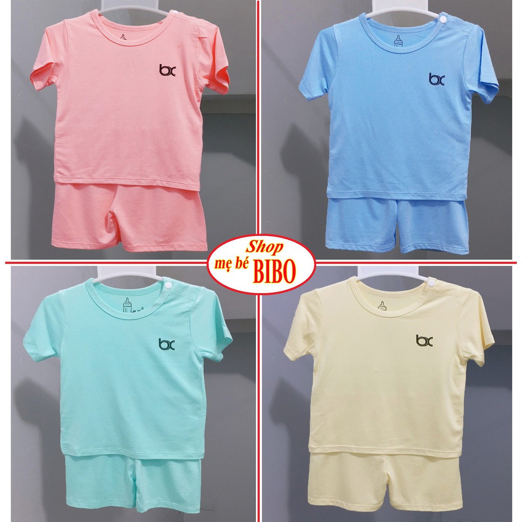 Bộ Tay Ngắn Thun Cotton Lạnh Mềm Mại Mặc Mát Cho Bé_BXtayngan