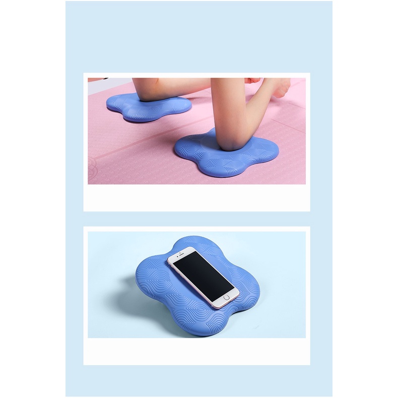 Miếng Đệm Lót Kê Gối Tập Yoga PAD Cao Su Hỗ Trợ Giảm Đau đầu gối và Các Tư Thế YOGA