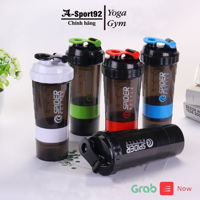 Bình Lắc Shaker Tập GYM 3 Ngăn Tiện Dụng 500 Ml