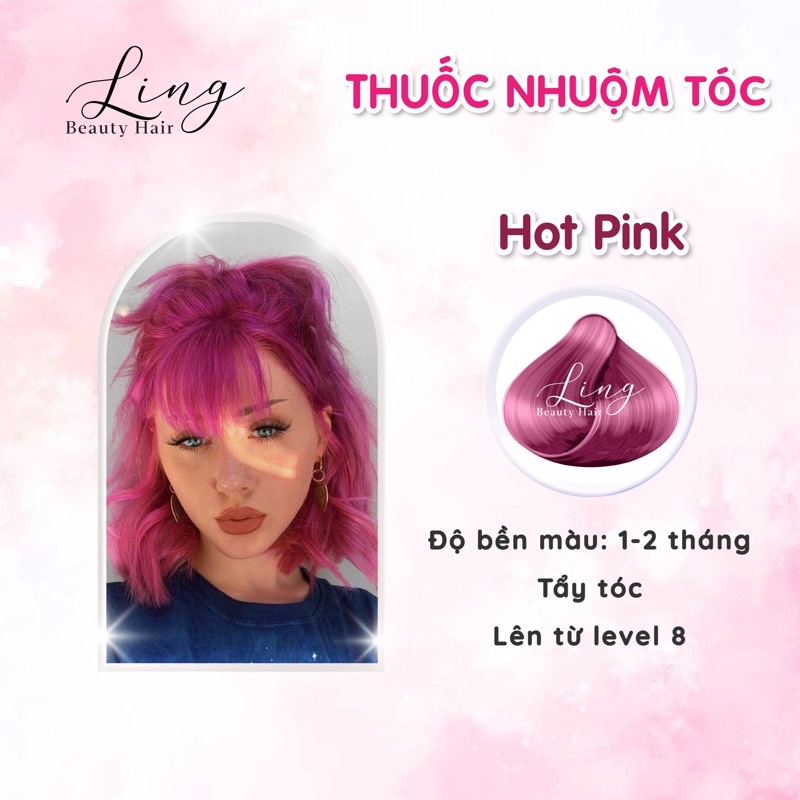 [ TẨY TÓC ] Thuốc nhuộm tóc màu HOT PINK