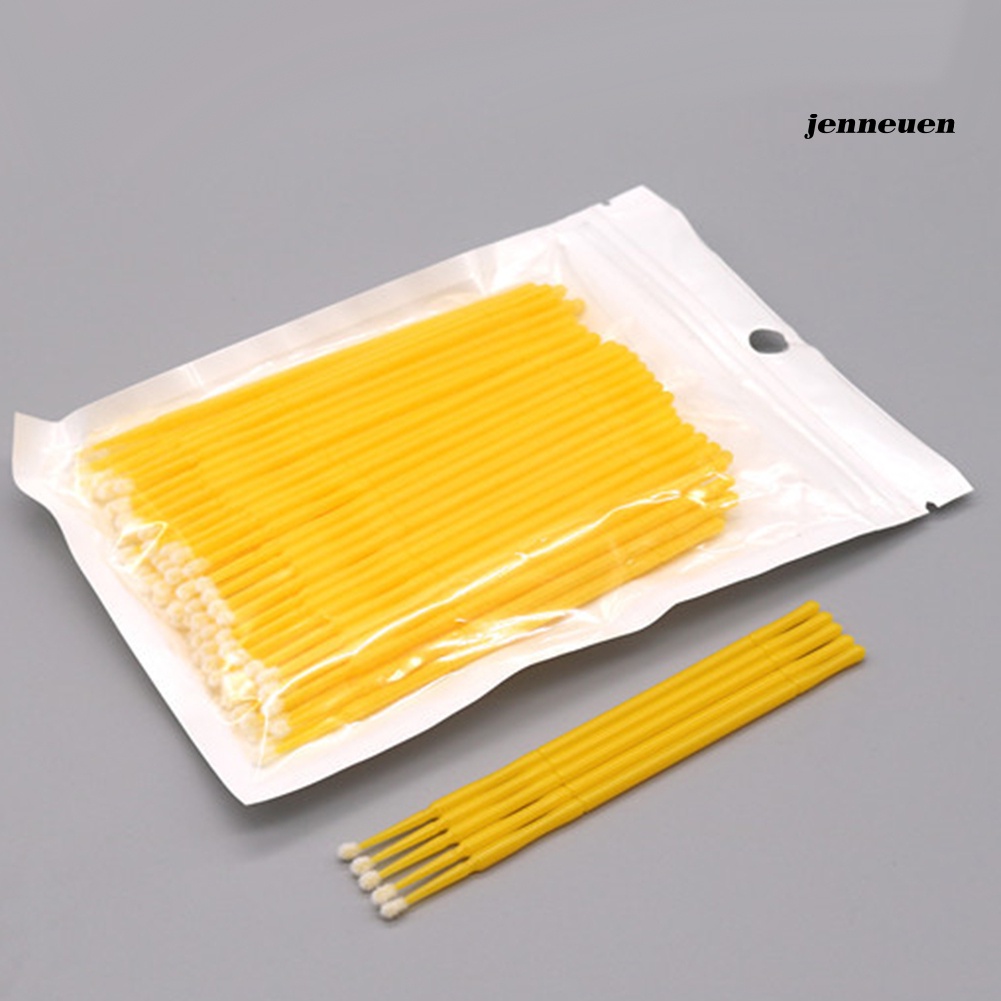 Set 100 Tăm Bông Làm Sạch Lông Mi/Lông Mày/Môi Dùng Một Lần Tiện Dụng