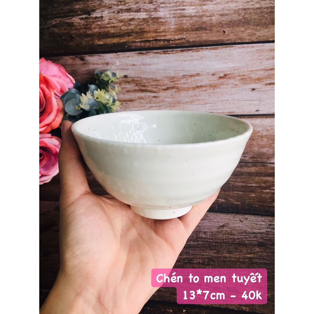 GỐM NHẬT - SET MEN TUYẾT