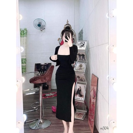SET ĐẦM KÈM KHOÁT SIEU HACK DÁNG BIG SIZE