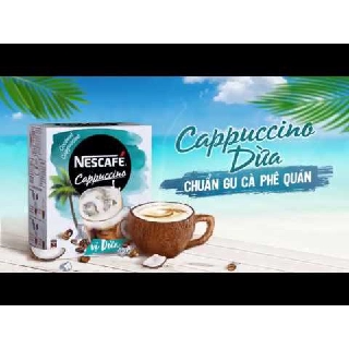 Cà phê hòa tan NESCAFE Cappuccino Vị Dừa (Hộp 10 gói x 20g)