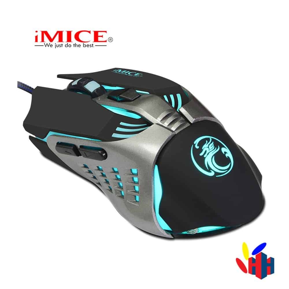 Chuột Mouse iMICE V5 Gaming (Dây dù - Led 7 màu)