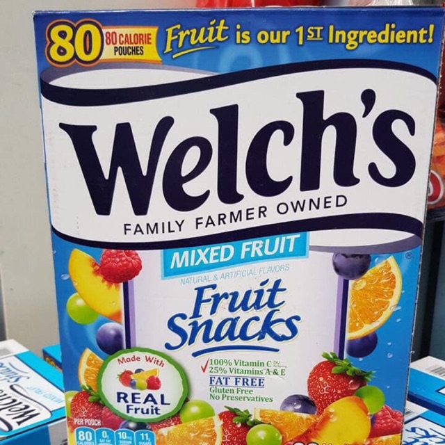 KẸO DẺO TRÁI CÂY WELCHS FRUIT SNACKS - MỸ (DATE 6/2022)