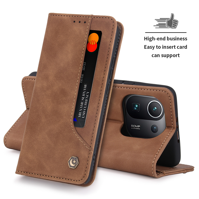 Leather Case Redmi Note 10 9T 10s K40 POLA Fashion Auto Closing Card Slot Magnetic Wallet Flip Xiaomi 11 10T Lite POCO M3 X3 Pro NFC Cover Casing