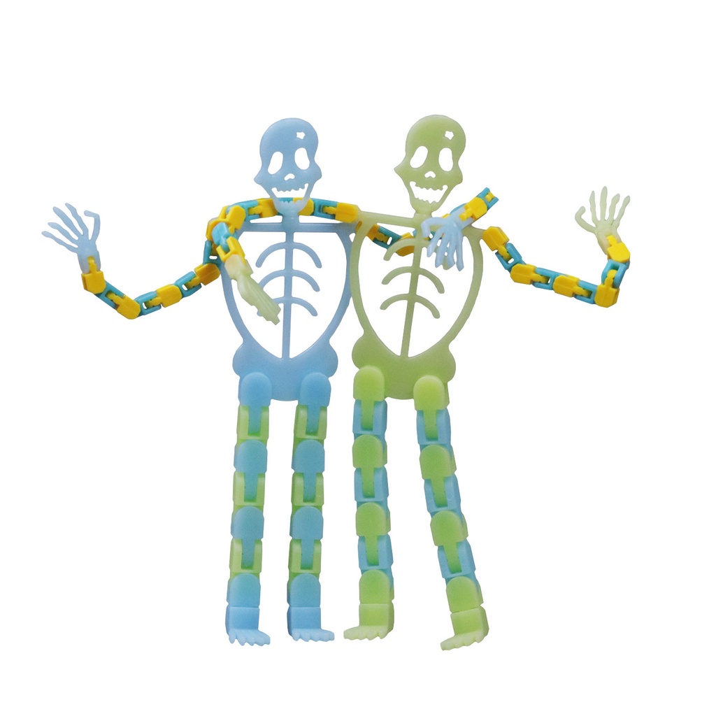 Bộ Xương Dạ Quang Gắn Điện Thoại Trang Trí Halloween