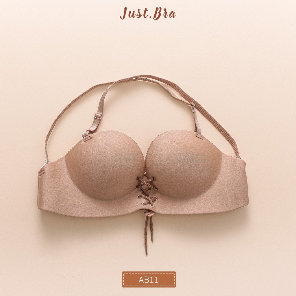 Áo ngực Just Bra mút độn bàn tay nâng ngực có dây rút AB11