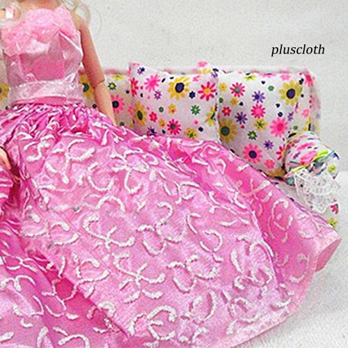 Ghế Sofa Và 2 Gối Mini Trang Trí Nhà Búp Bê