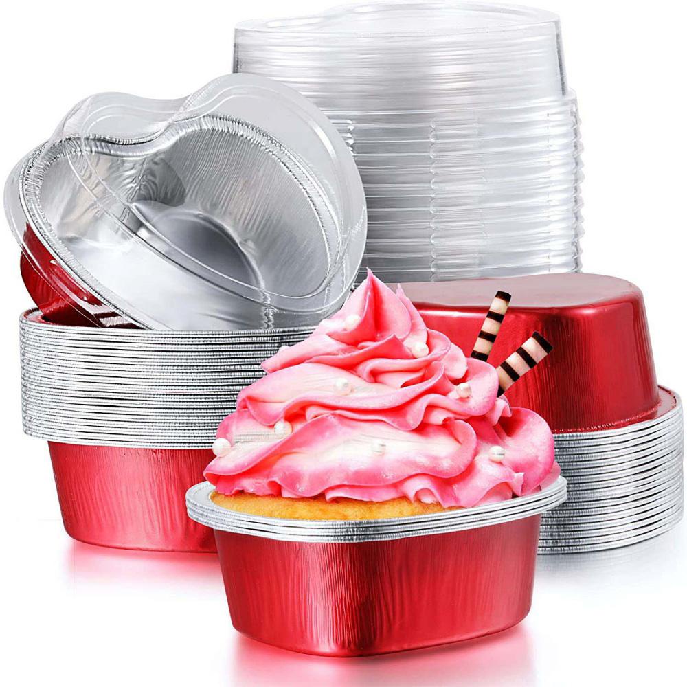 Đế Lót Bánh Cupcake Bằng Lá Nhôm Chống Dầu Tiện Dụng