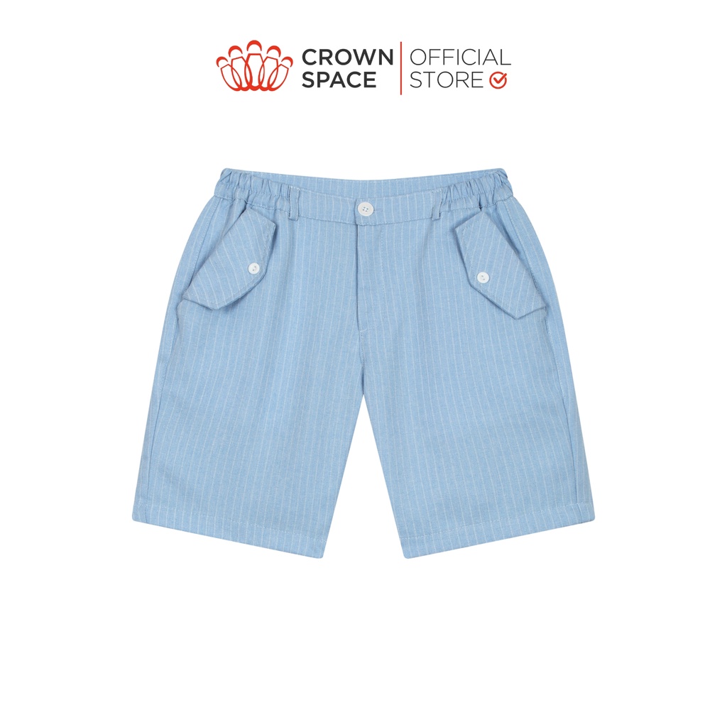 Quần sooc cho bé trai Crown Space CKBSGC2680801 size 19-33kg rộng rãi, thoáng mát