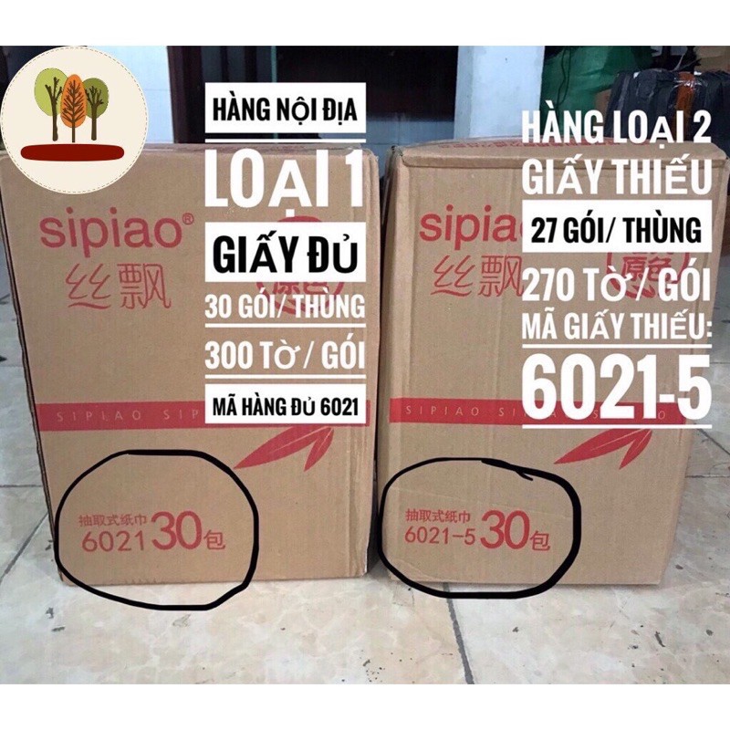 Giấy Ăn Gấu Trúc SIPIAO Thùng 30 Gói siêu dai