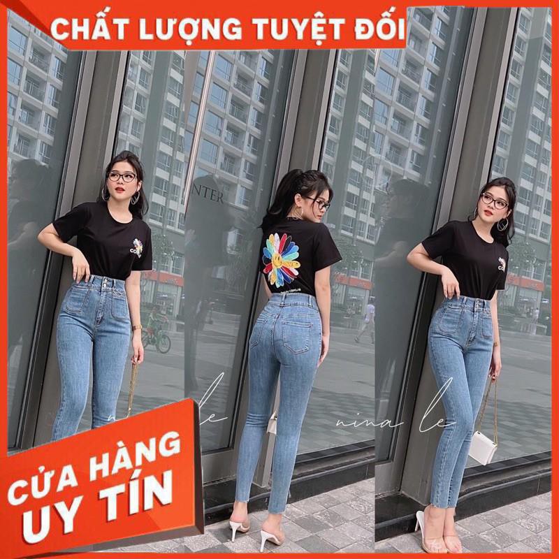 [Mã WASTMAY giảm 15% tối đa 30K đơn 150K] QUẦN JEANS ÔM ĐÁY CAO TÚI U cạp 2 nút- ảnh thật shop chụp | BigBuy360 - bigbuy360.vn