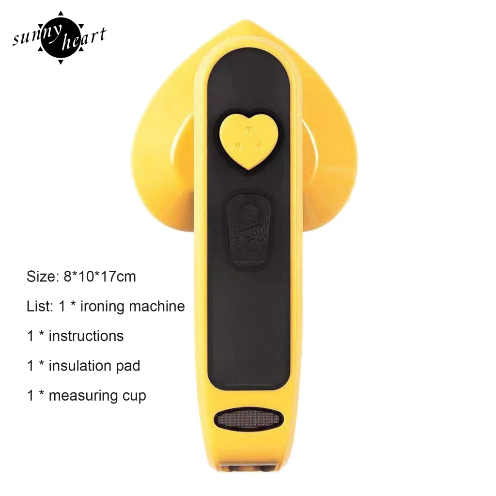 Bàn Ủi Mini Cầm Tay Hình Trái Tim Tiện Dụng Cho Gia Đình