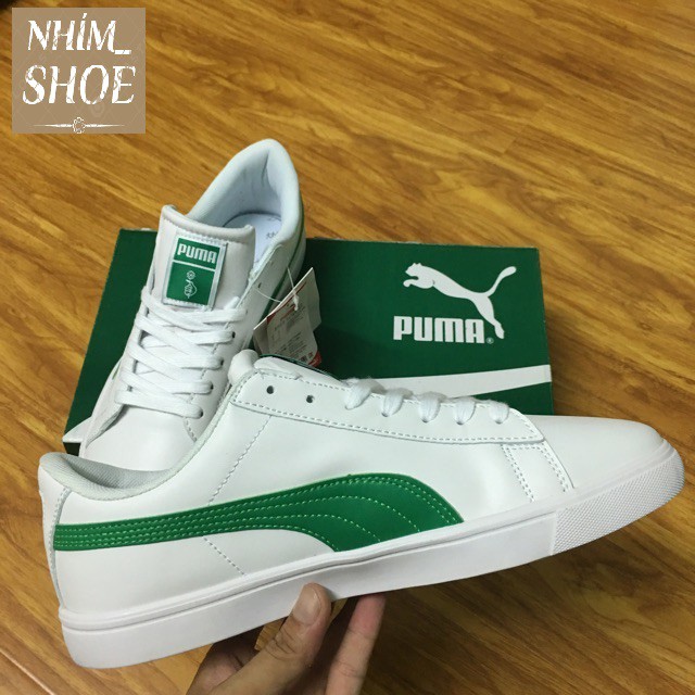 Giày Thể Thao PUMA COURT STAR X BTS White Green Trắng Vạch Xanh