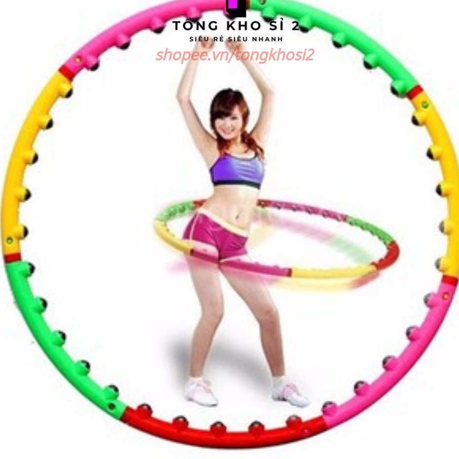 Vòng Lắc Eo, Vòng Lắc Hula Hoop Giảm Mỡ Bụng Hông Eo Thon Massage Size Lớn Cao Cấp Có Thể Tháo Lắp - #vonglaceo