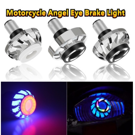 1 Đèn LED Phanh Đuôi Xe Hơi RGB Hình Đôi Mắt strobe 1157