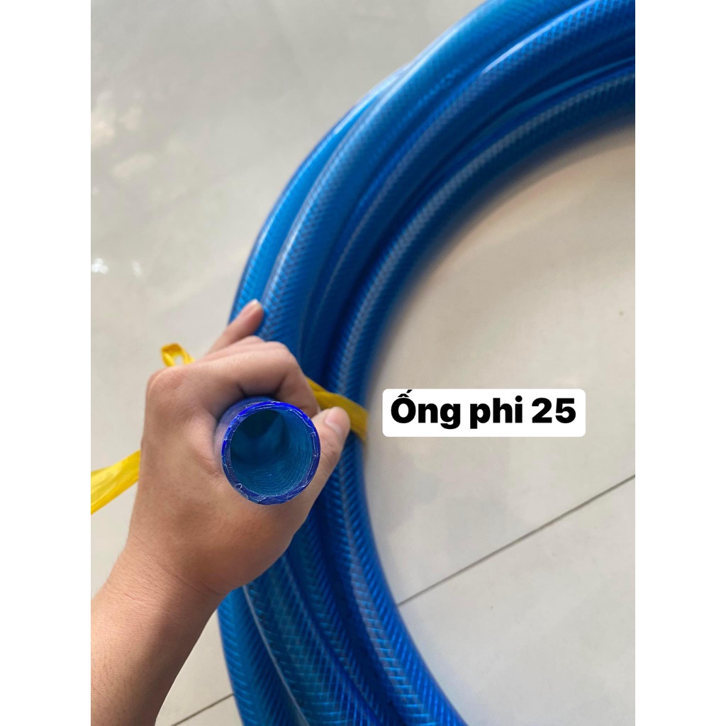 COMBO giá rẻ 1 cuộn 45m ống nhựa lưới xanh phi 25 , dây rửa xe, dây tưới cây