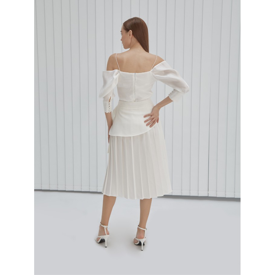 COCO SIN - Chân Váy Dập Ly Trắng Combine | BigBuy360 - bigbuy360.vn
