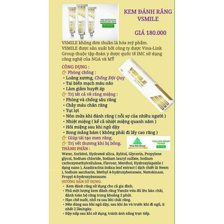 Kem đánh răng thảo dược VSMILE