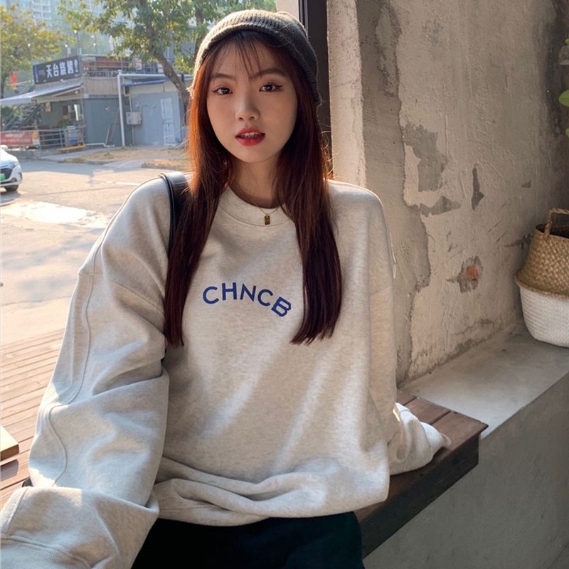 Áo Hoodies Nữ In Chữ Thời Trang Hàn Quốc Năng Động