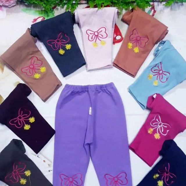 Combo 4 quần legging bé gái- 110k