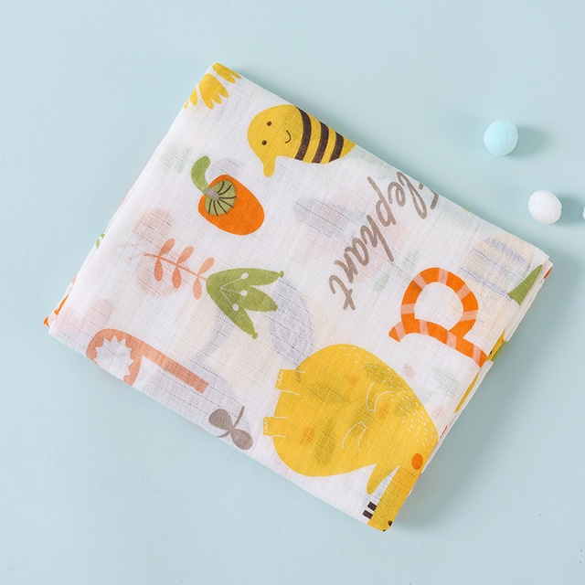 Khăn tắm xô 2 lớp cho bé Eddy Bella Muslin Swaddle kích thước 110 x 110 cm siêu thấm, mềm mịn