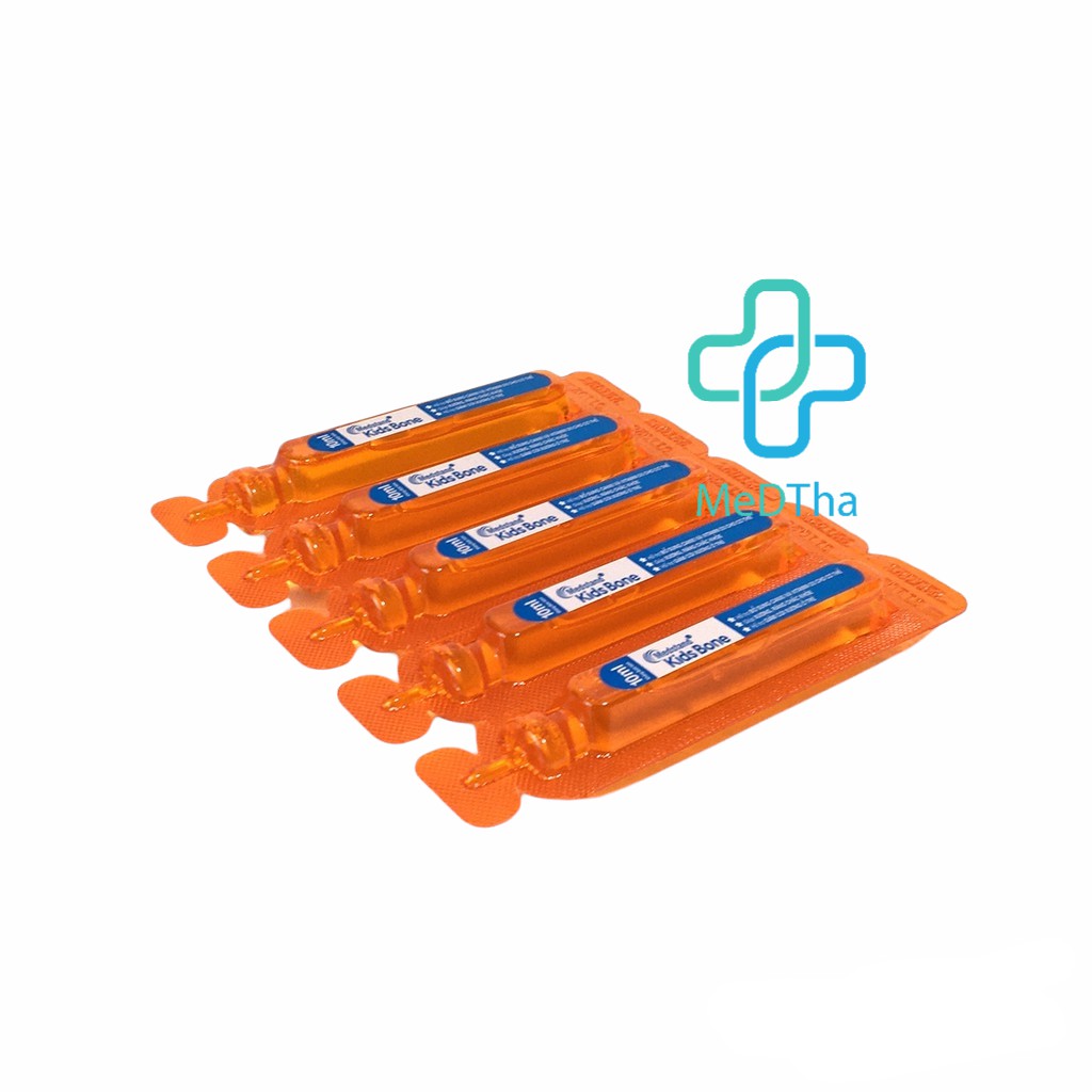 MEDSTAND KIDS BONE - Hỗ trợ phát triển chiều cao ở trẻ, bổ sung Canxi và Vitamin D3 (Hộp 20 ống) [Chính Hãng]