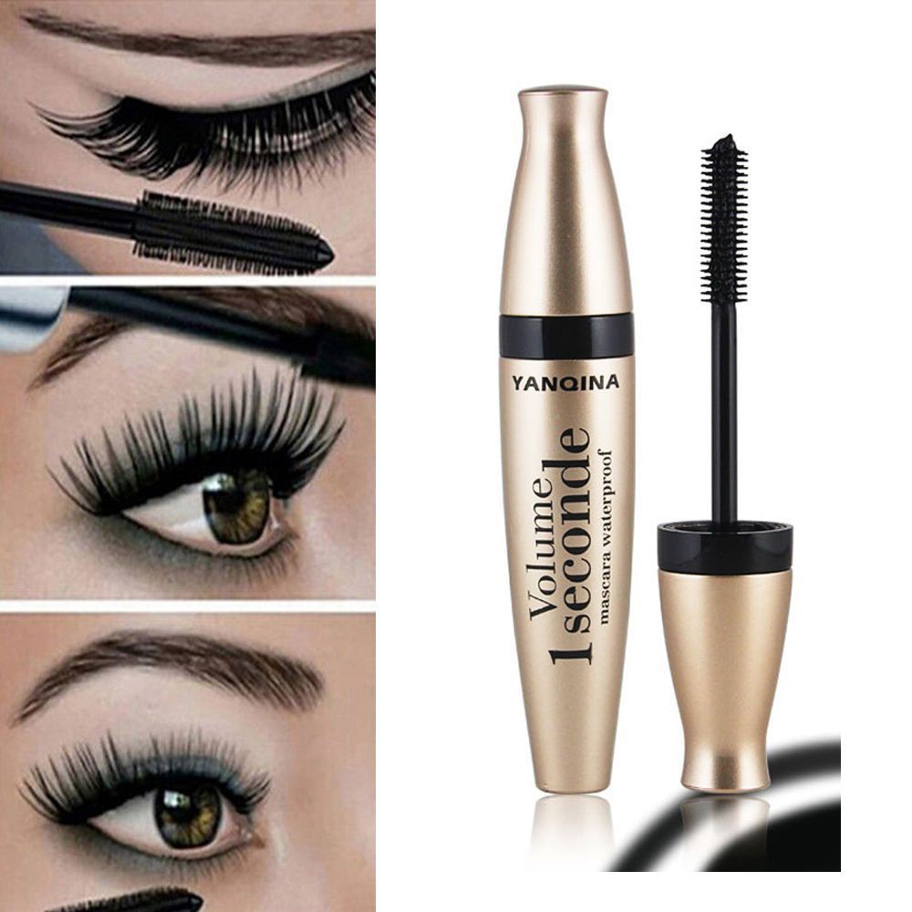[Hàng mới về] Mascara sợi 3D màu đen/ chống thấm nước/ làm dài và dày mi cho nữ