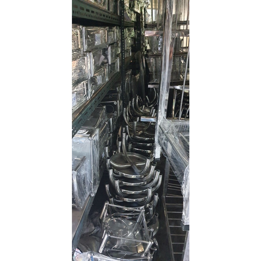 Ghế inox ngồi thấp rửa chén bát , giặt đồ , làm bánh, người già ngồi tắm . Cao 15cm lên mặt ghế