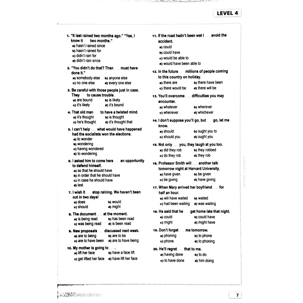 Sách - 2000 tests (Advanced level)