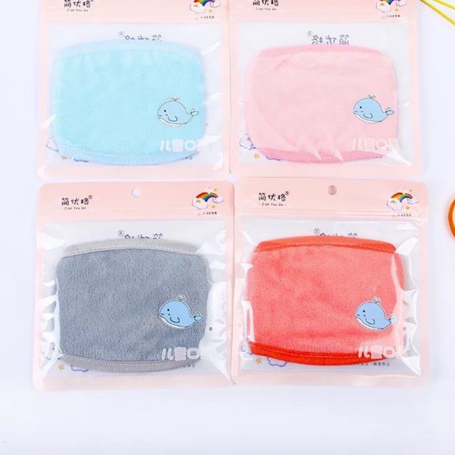 Khẩu trang peppa cho bé vải nhung 2-8 tuổi