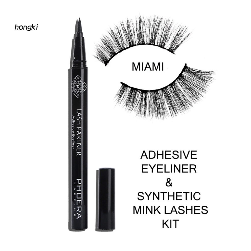 Bộ bút kẻ mắt dạng lỏng chống thấm nước kèm lông mi giả tiện dụng
 | BigBuy360 - bigbuy360.vn