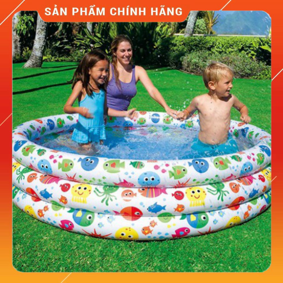 Bể Bơi 3 Tầng Tặng Kèm Phao Và Bóng Cho Bé Vui Chơi | (HO2)