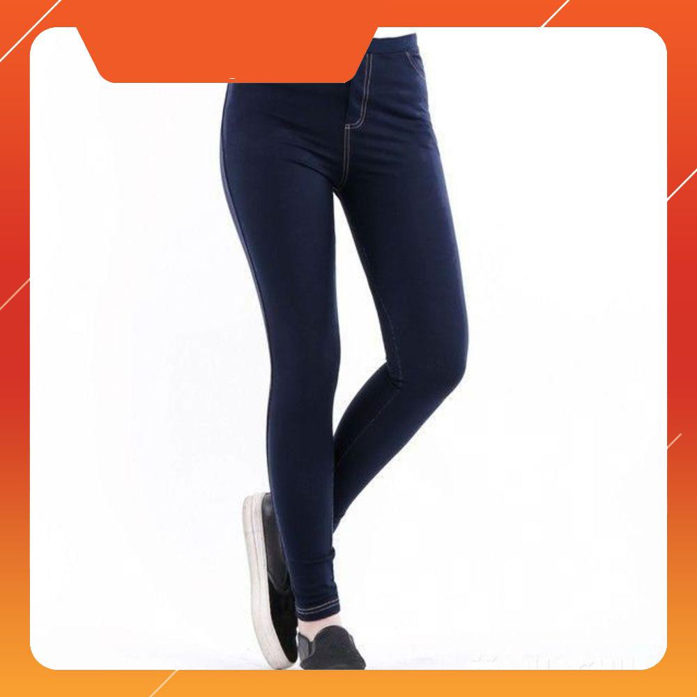 Quần jean 2 da giả bò [2 màu đen và xanh than] | BigBuy360 - bigbuy360.vn