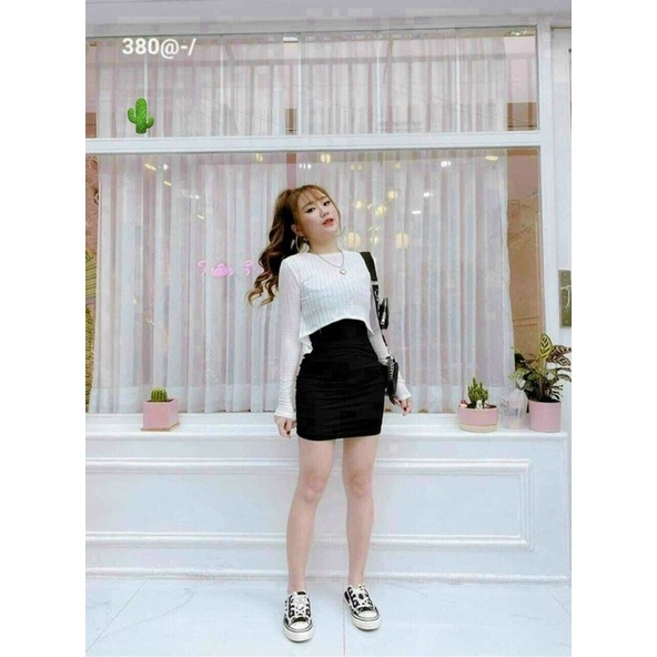 Sét đầm body + áo crtop