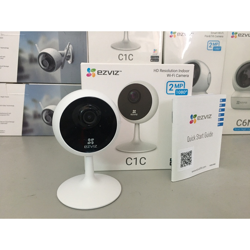 Camera IP Wifi EZVIZ C1C 1080P, C1C-B 1080P H.265 Phiên Bản 2021, C1C 720P - Chính Hãng, Bảo Hành 24 Tháng