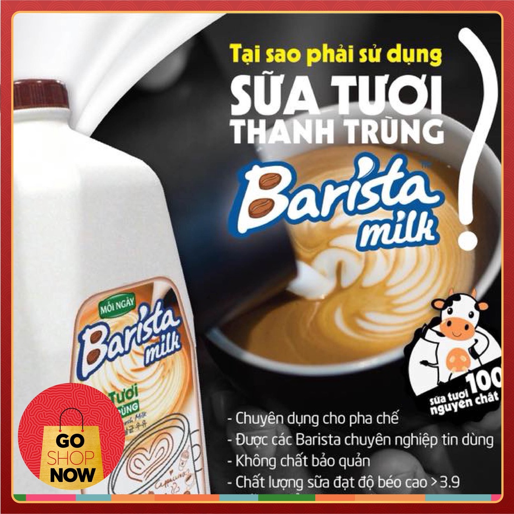 Sữa Tươi Thanh Trùng Barista Milk 1,8 Lít