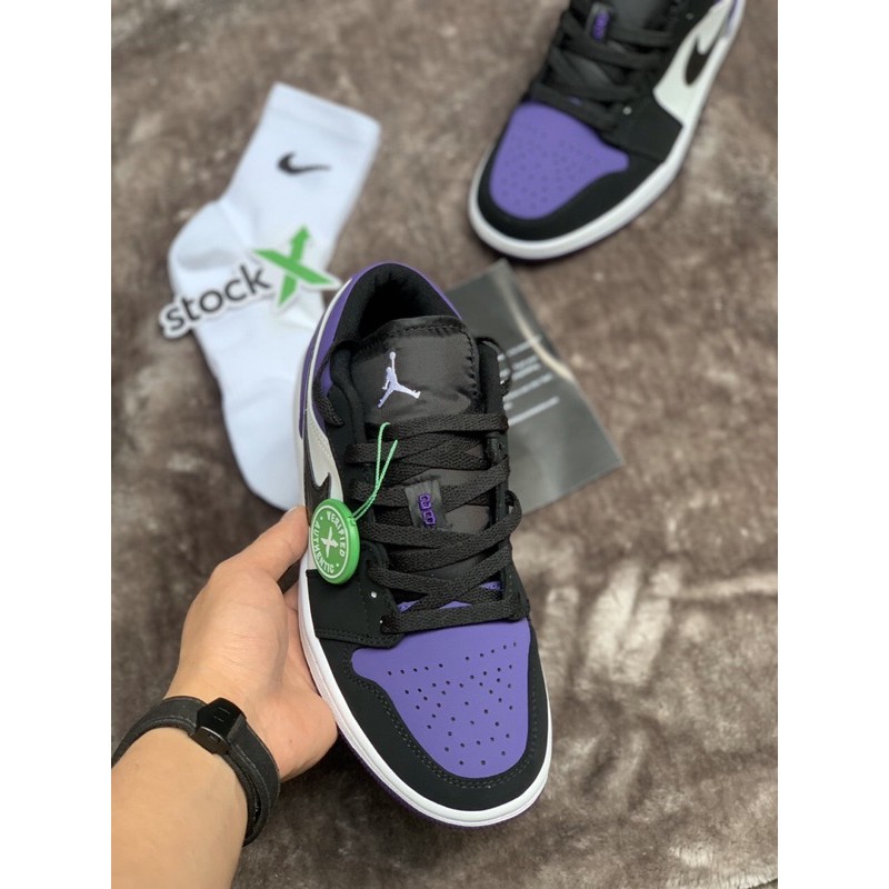 Giày JD THẤP tím đen