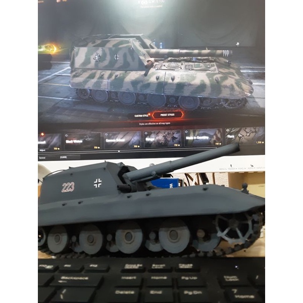 Mô hình xe quân sự xe tăng world of tank WoT G.W.E100