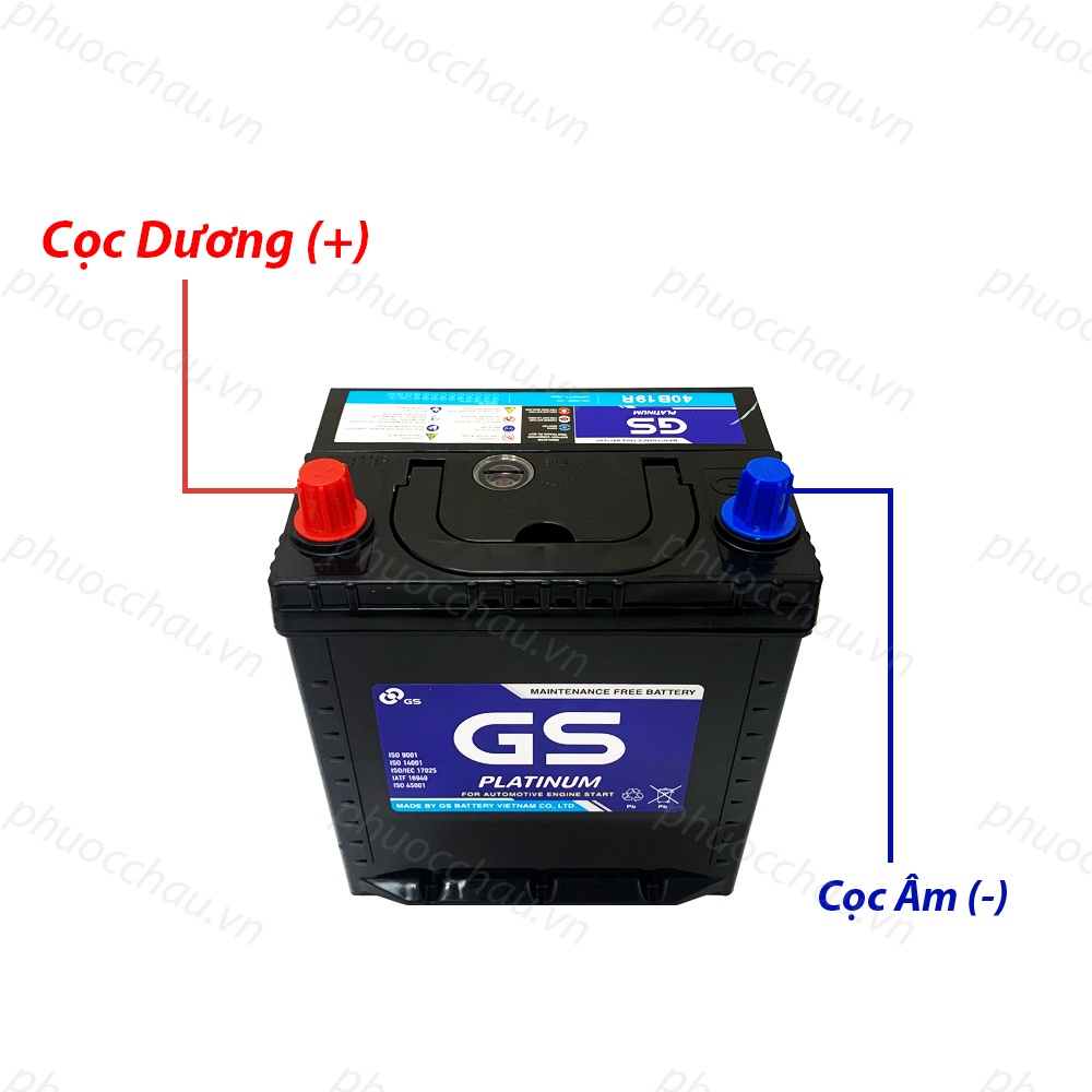 Bình Ắc Quy 12V-35Ah, Ắc Quy Ô Tô GS MF 40B19L/R/L