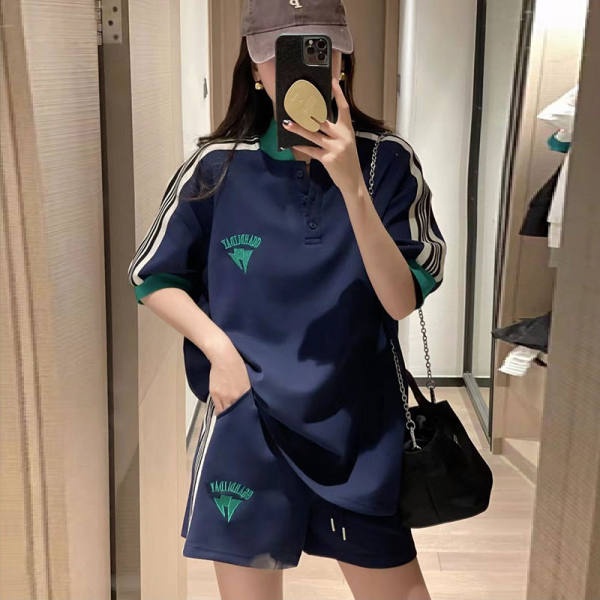 Set Đồ Thể Thao Tay Ngắn Dáng Rộng Thời Trang Mùa Hè 2022 Phong Cách Hàn Quốc 200 Jin