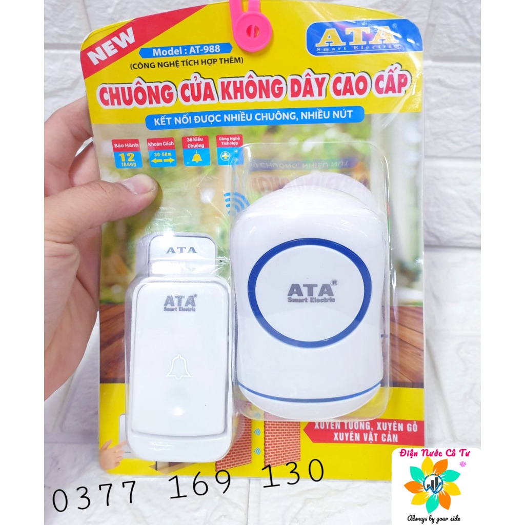 Chuông cửa không dây cao cấp ATA 988